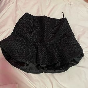 NWT Seek the label black croc skirt